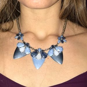 Sky & Navy Blue Charming Charlie Necklace